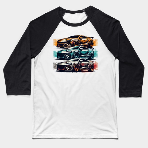 Lamborghini Urus Baseball T-Shirt by Vehicles-Art